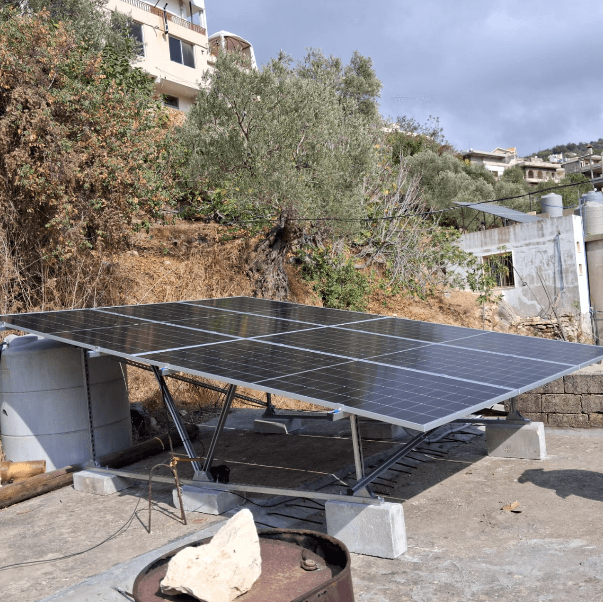 Installed solar energy system